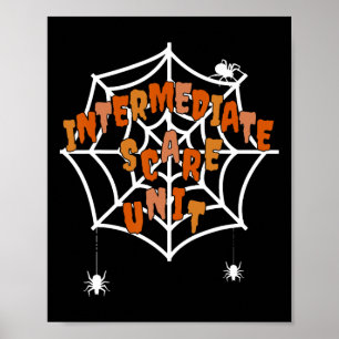 Imcu Intermediate Care Unit Nurse Spooky Halloween Poster