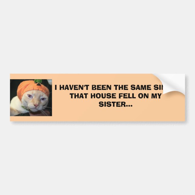 IMG_2073, I HAVEN'T BEEN THE SAME SINCETHAT HOU... BUMPER STICKER (Front)