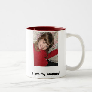IMG_2263, I love my mummy! Two-Tone Coffee Mug