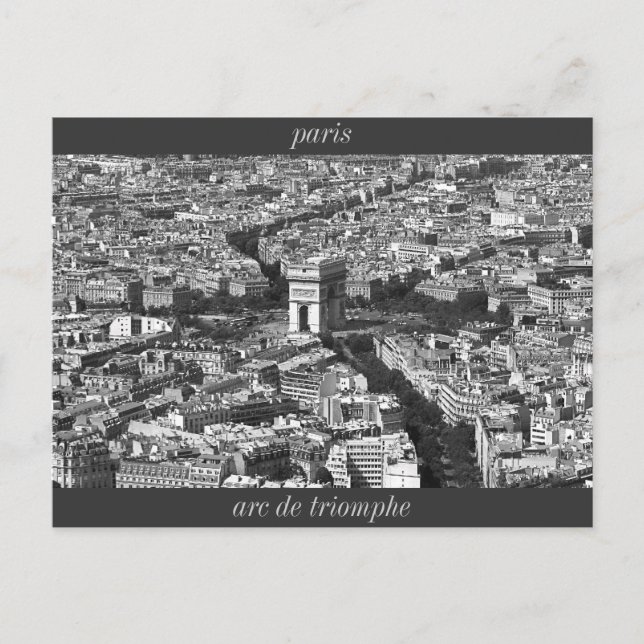 IMG_2588_2, arc de triomphe, paris Postcard (Front)