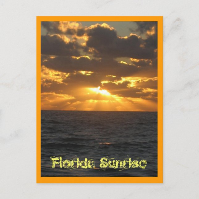 IMG_2860, Florida Sunrise Postcard (Front)
