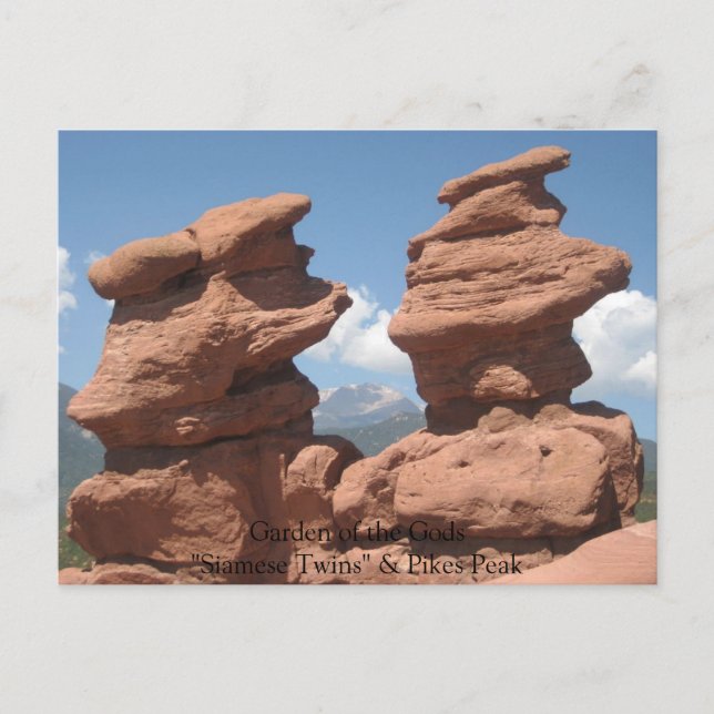IMG_4295, Garden of the Gods "Siamese Twins" & ... Postcard (Front)