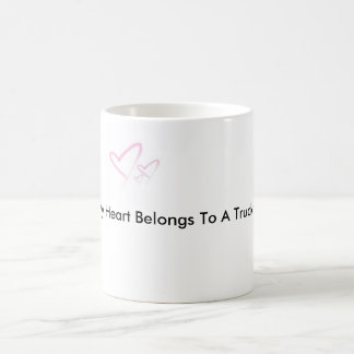 img-thing, My Heart Belongs To A Trucker Coffee Mug