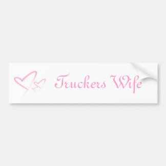 img-thing, Truckers Wife Bumper Sticker