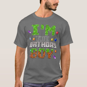Imhe Birthday Boy Game Piel Number Birthday Party T-Shirt