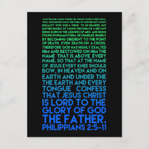 Imitate Christ's Humility Philippians 2:5-11 Postcard