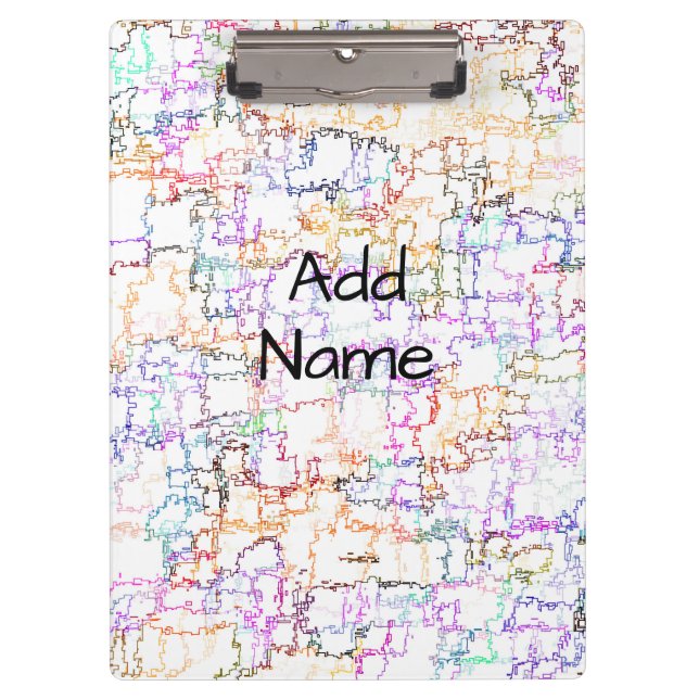 Imitating Hand Drawing Lines Clipboard (Front)