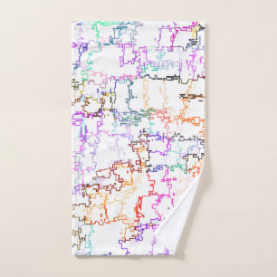 Imitating Hand Drawing Lines Towel