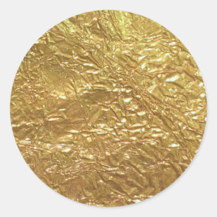 Imitation Gold Leaf Classic Round Sticker