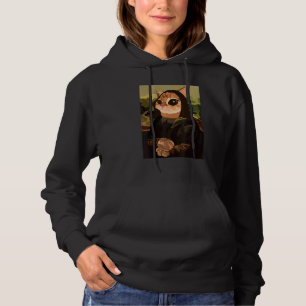 Imitation Painting  Mona Liza Cat Hoodie