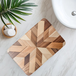 Imitation Wooden Tile Bath Mat