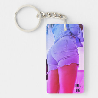IMLA 007 Blue Jean Shorts Keychain