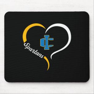 Imlay City Spartans Logo Half Heart Slogan Hs  Mouse Mat