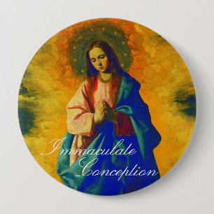 Immaculate Conception 10 Cm Round Badge