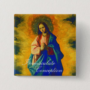 Immaculate Conception 15 Cm Square Badge