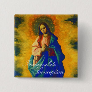 Immaculate Conception 15 Cm Square Badge