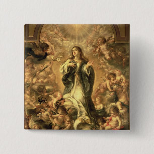 Immaculate Conception, 1670-1672 15 Cm Square Badge