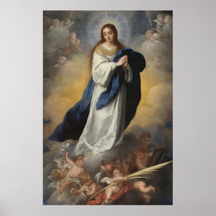 Immaculate Conception Assumption Virgin Murillo Poster