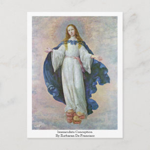 Immaculate Conception By Zurbaran De Francisco Postcard