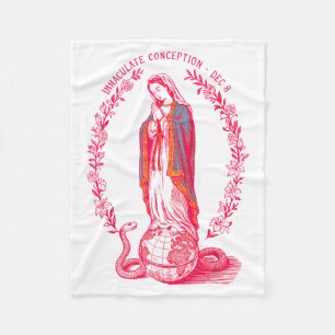 Immaculate Conception Dec 8 Virgin Mary Catholic D Fleece Blanket