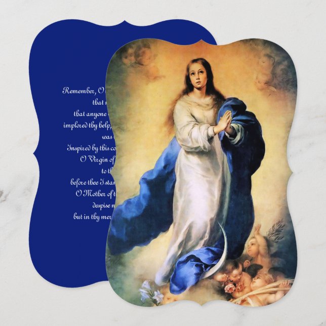 Immaculate Conception Gold with Memorare (Front/Back)