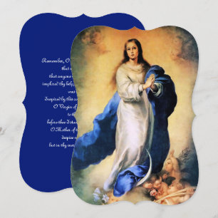 Immaculate Conception Gold with Memorare