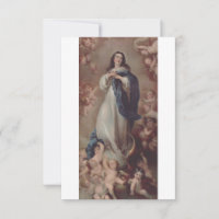 Immaculate Conception Holy Card | Latin Ave Maria