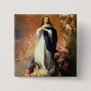 Immaculate Conception of the Escorial, c.1678 15 Cm Square Badge