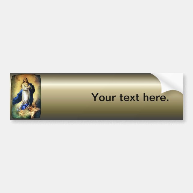 Immaculate Conception of Virgin Mary - Murillo Bumper Sticker (Front)