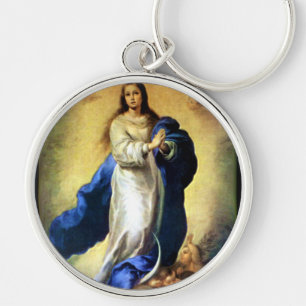 Immaculate Conception of Virgin Mary - Murillo Key Ring