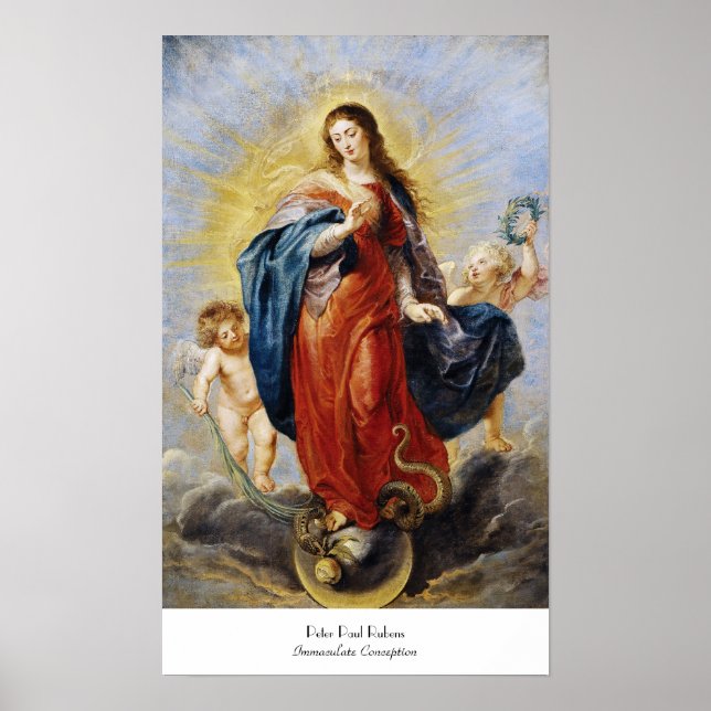 Immaculate Conception Peter Paul Rubens painting Poster (Front)
