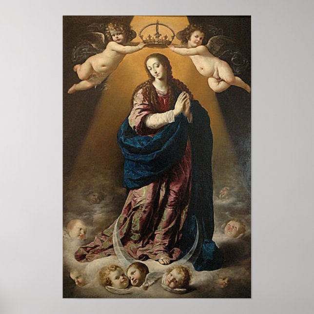 Immaculate Conception Virgin Mary Queen of Heaven Poster (Front)