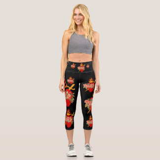 Immaculate Heart Capri Leggings 