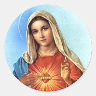 Immaculate Heart Classic Round Sticker