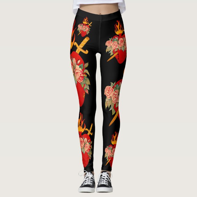 Immaculate Heart Leggings (Front)