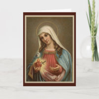 Immaculate Heart of Mary Birthday w/sword lilies