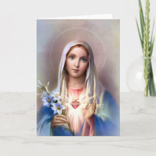 Immaculate heart of Mary card