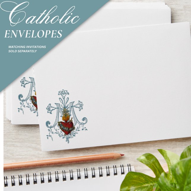 Immaculate Heart of Mary Catholic Religious Envelope (Creator Uploaded)