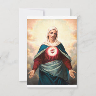 Immaculate Heart of Mary Holy Card