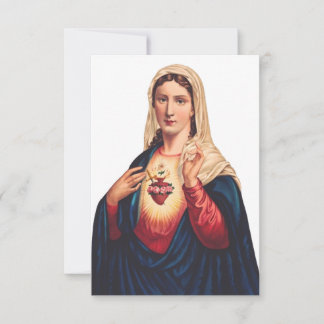 Immaculate Heart of Mary Holy Card | Ave Maria