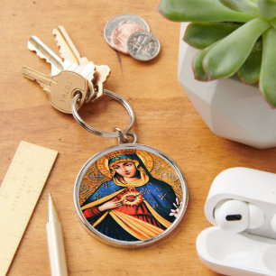 Immaculate Heart of Mary Key Ring