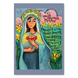 Immaculate Heart of Mary, Memorare Prayer Card