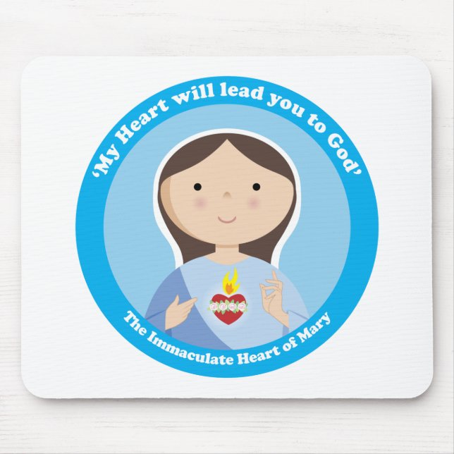 Immaculate Heart of Mary Mouse Mat (Front)