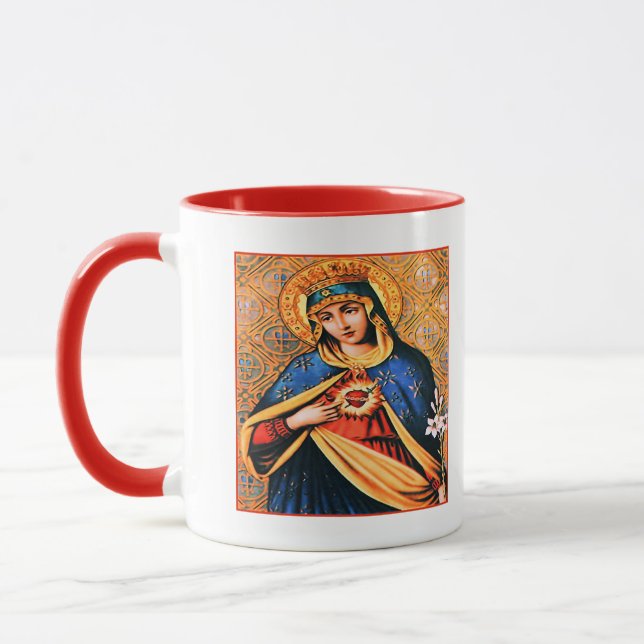 Immaculate Heart of Mary Mug (Left)