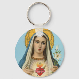 Immaculate Heart of Mary Our Lady Catholic Gift Key Ring
