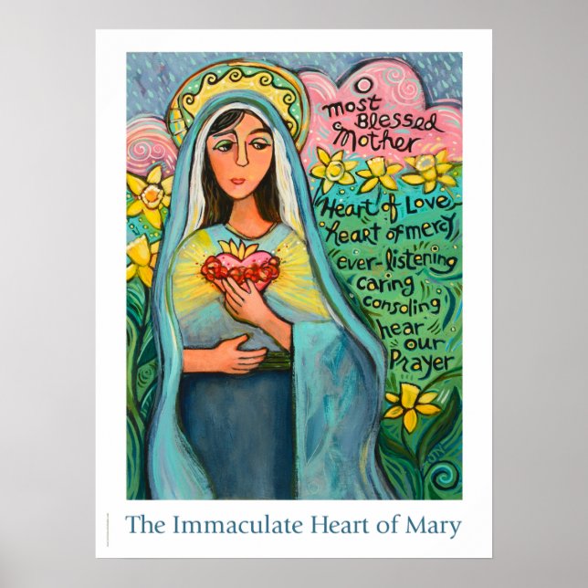 Immaculate Heart of Mary Poster, 18x24" Poster (Front)