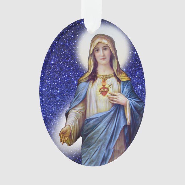 Immaculate Heart of Mary - See Back Ornament (Front)