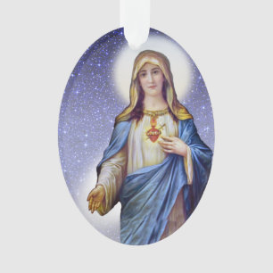 Immaculate Heart of Mary - See Back Ornament