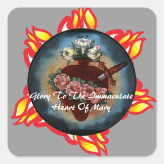 Immaculate Heart Of Mary Square Sticker