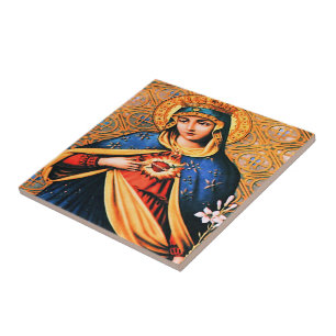 Immaculate Heart of Mary Tile